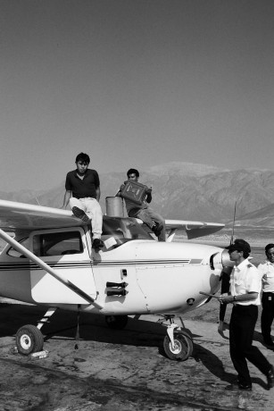 Tankování, letiště Nazca